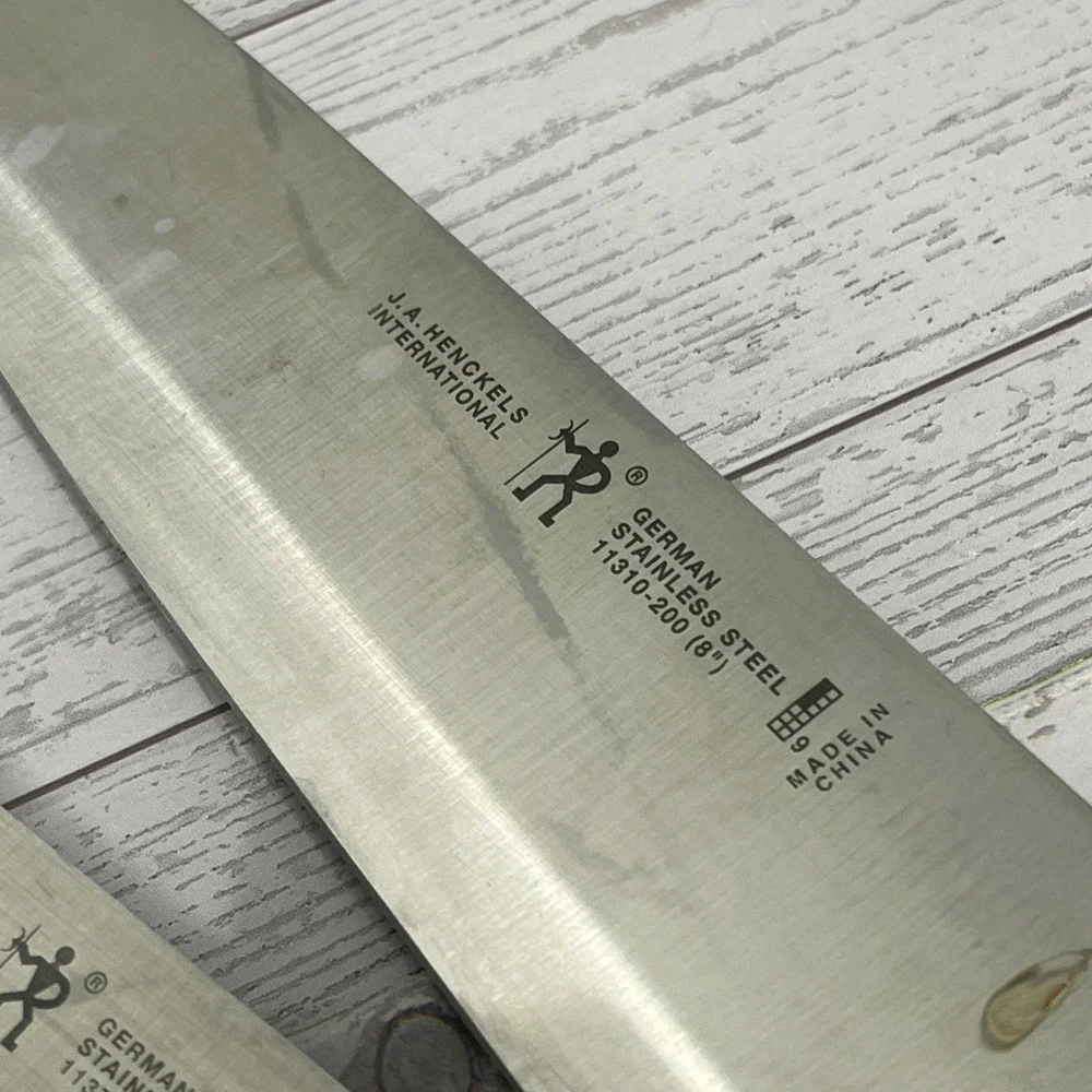 JA Henckels International German Stainless Steel Kitchen Knife Set 5 Piece Black